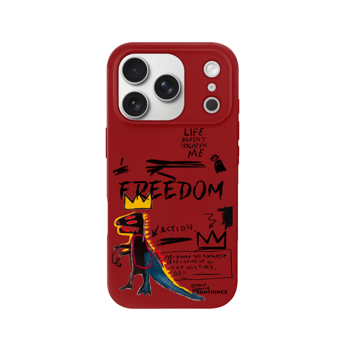 iPhone 17 Pro Freedom Premium Telefon Kılıfı Kırmızı - SUMTHINCS