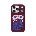 iPhone 17 Pro Fresh Flowers Premium Telefon Kılıfı Bordo - SUMTHINCS