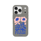 iPhone 17 Pro Fresh Flowers Premium Telefon Kılıfı Gri - SUMTHINCS