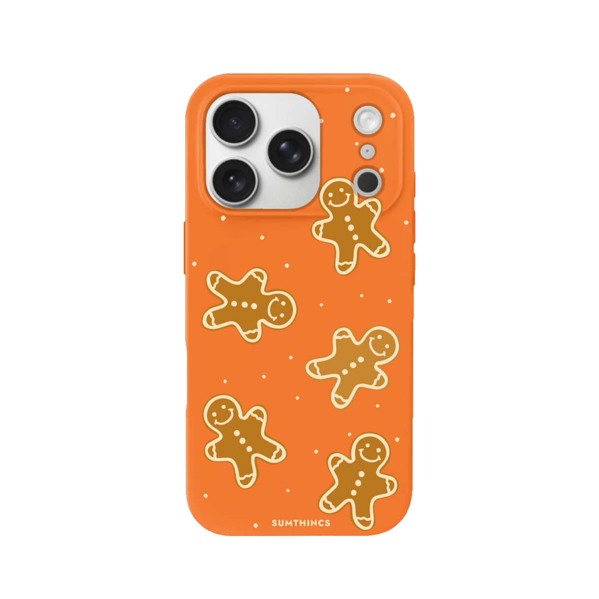 iPhone 17 Pro Gingerbread Man Premium Telefon Kılıfı Turuncu - SUMTHINCS