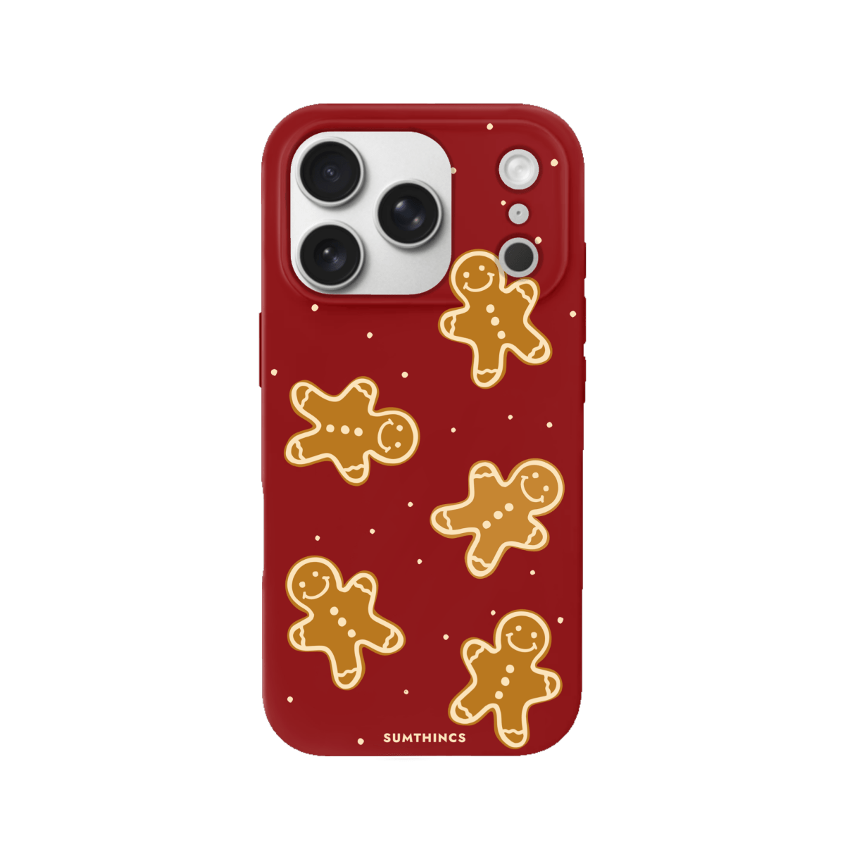 iPhone 17 Pro Gingerbread Man Premium Telefon Kılıfı Kırmızı - SUMTHINCS