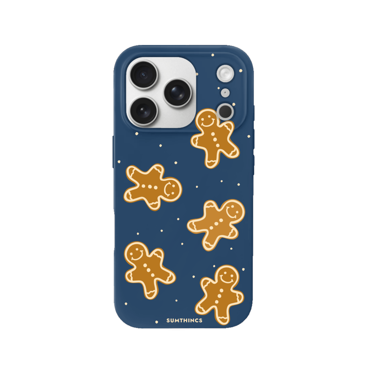 iPhone 17 Pro Gingerbread Man Premium Telefon Kılıfı Pasifik Mavi - SUMTHINCS