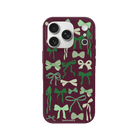 iPhone 17 Pro Green Garland Premium Telefon Kılıfı Bordo - SUMTHINCS