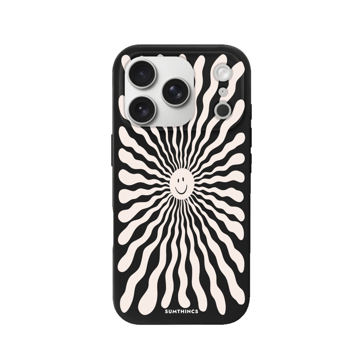 iPhone 17 Pro Happy Little Sun Premium Telefon Kılıfı Siyah - SUMTHINCS