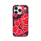 iPhone 17 Pro Hearts Premium Telefon Kılıfı Bordo - SUMTHINCS