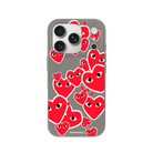 iPhone 17 Pro Hearts Premium Telefon Kılıfı Gri - SUMTHINCS