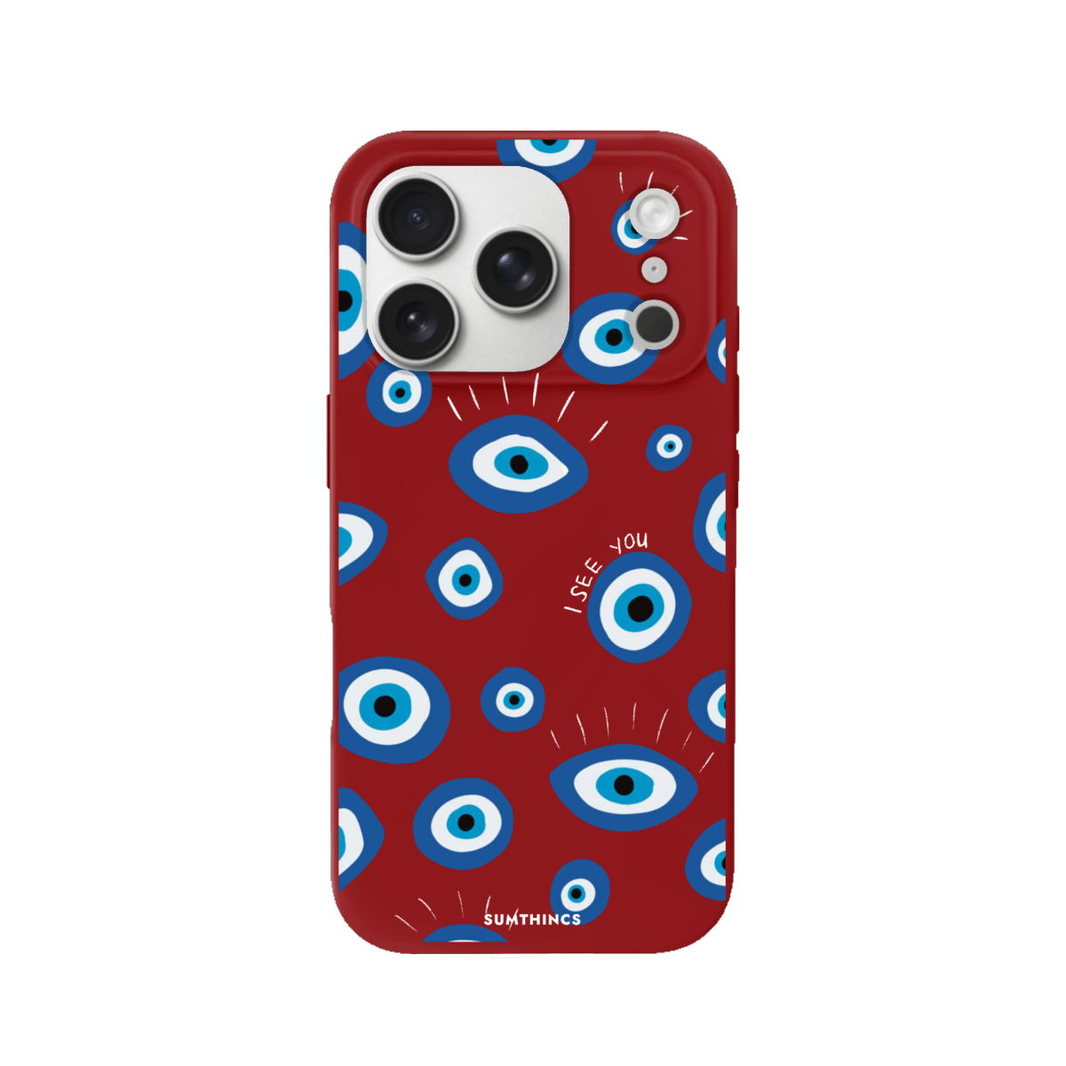 iPhone 17 Pro I See You Premium Telefon Kılıfı Kırmızı - SUMTHINCS