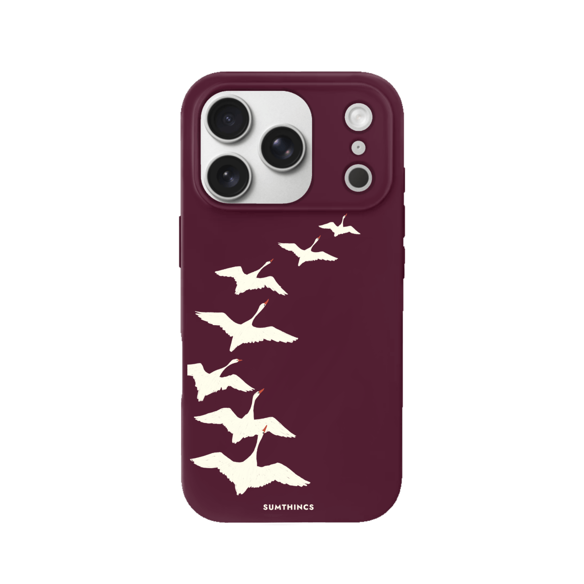 iPhone 17 Pro Journey Premium Telefon Kılıfı Bordo - SUMTHINCS