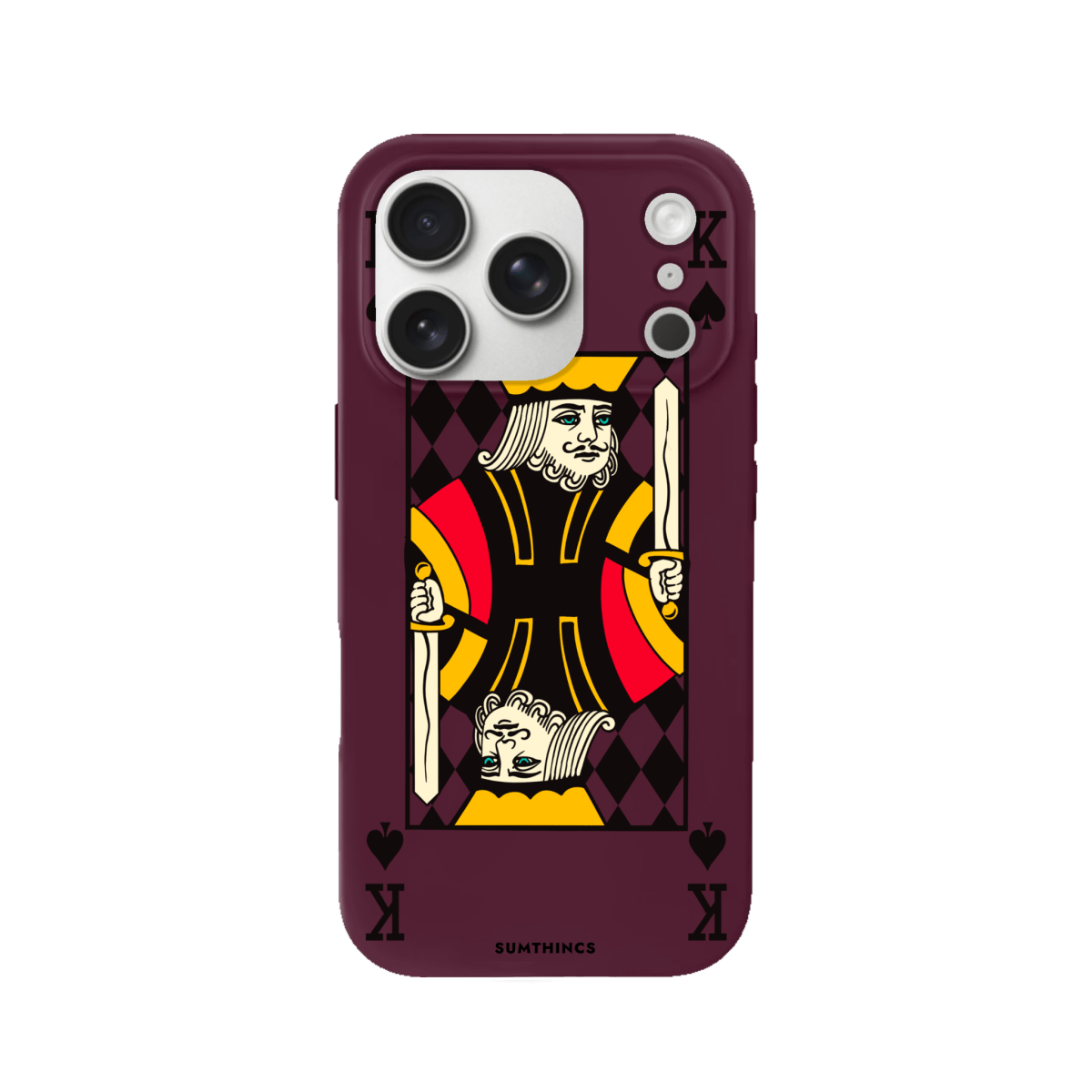 iPhone 17 Pro King Premium Telefon Kılıfı Bordo - SUMTHINCS