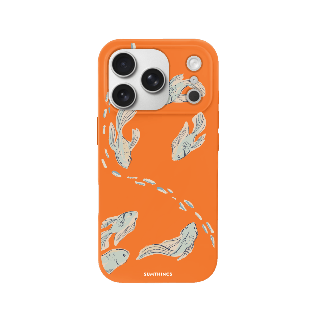 iPhone 17 Pro Koi Fish Premium Telefon Kılıfı Turuncu - SUMTHINCS