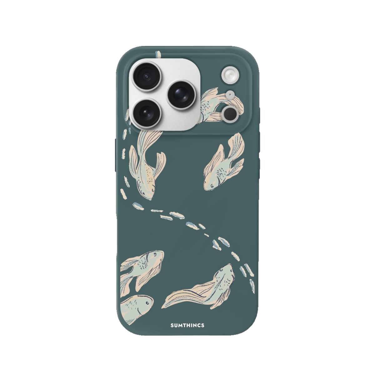 iPhone 17 Pro Koi Fish Premium Telefon Kılıfı Kaktüs Yeşili - SUMTHINCS