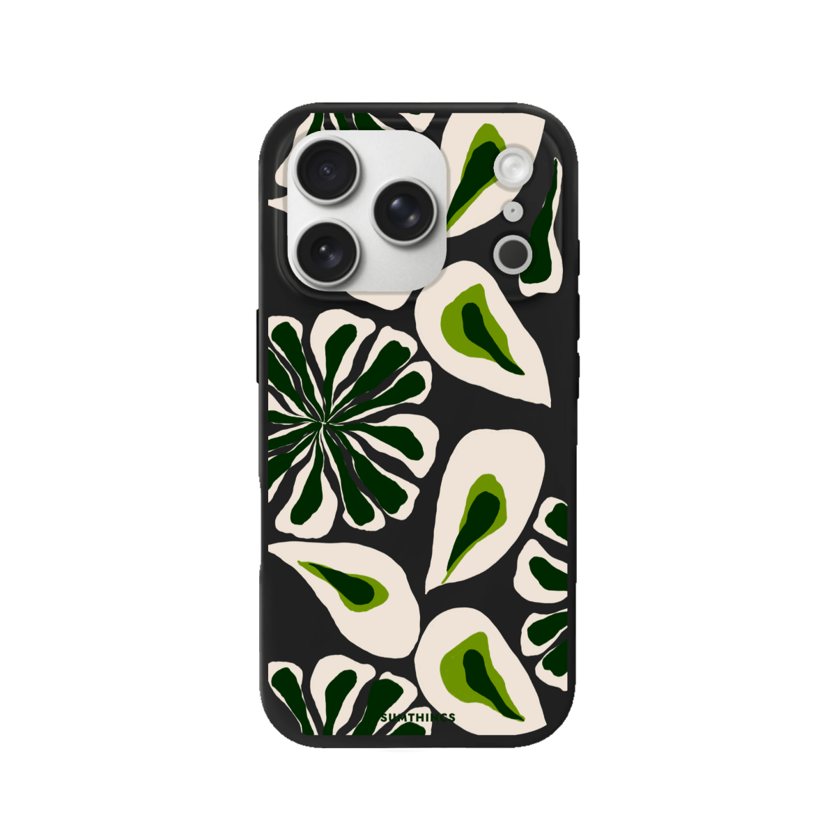 iPhone 17 Pro Leafs Premium Telefon Kılıfı Siyah - SUMTHINCS