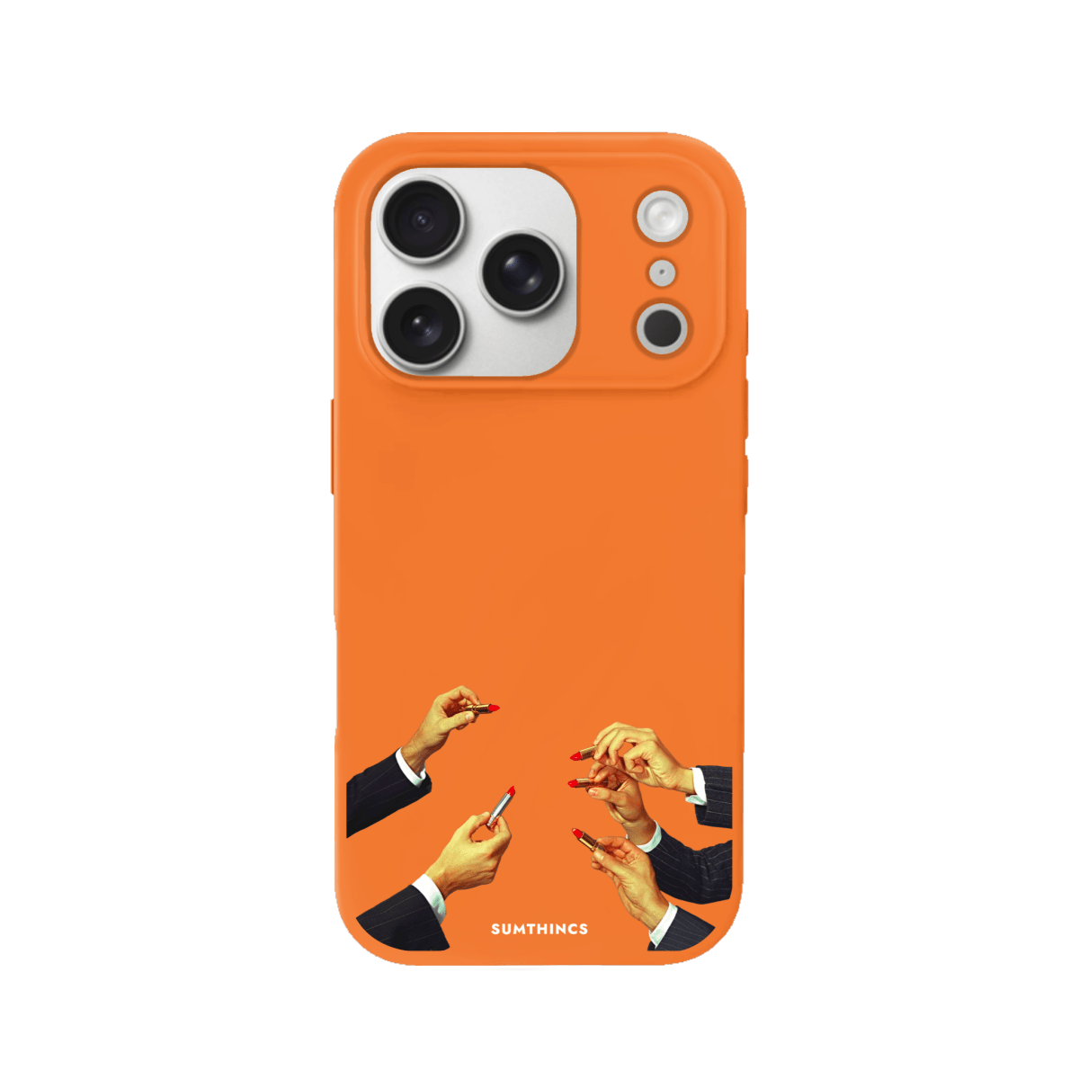 iPhone 17 Pro Lipstick Premium Telefon Kılıfı Turuncu - SUMTHINCS
