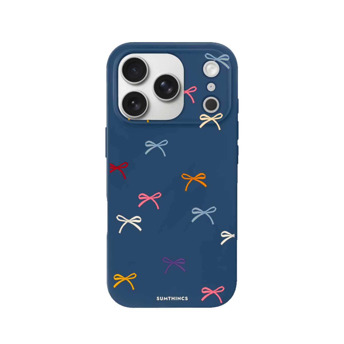 iPhone 17 Pro Little Bows Premium Telefon Kılıfı Pasifik Mavi - SUMTHINCS