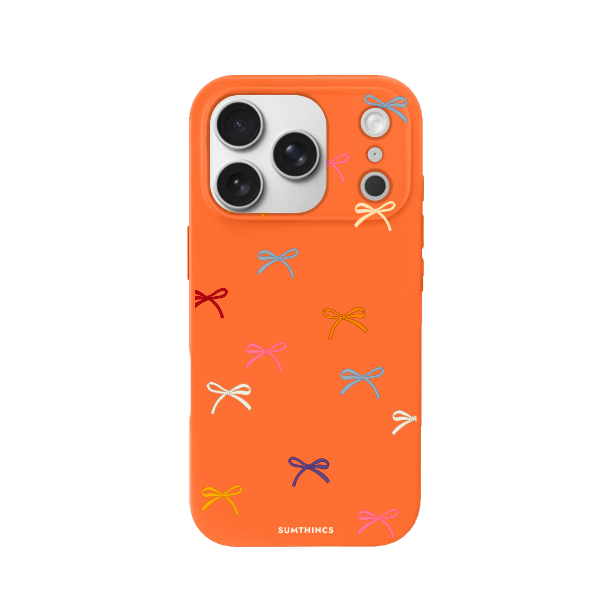 iPhone 17 Pro Little Bows Premium Telefon Kılıfı Turuncu - SUMTHINCS