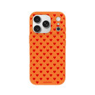 iPhone 17 Pro Little Hearts Premium Telefon Kılıfı Turuncu - SUMTHINCS