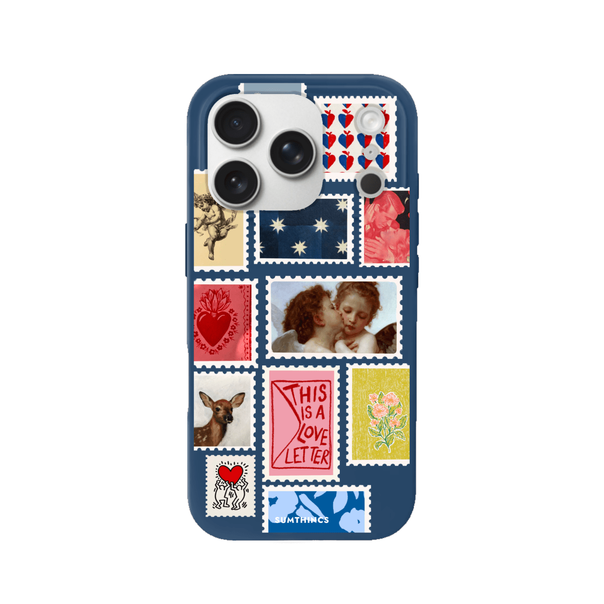 iPhone 17 Pro Love Letter Premium Telefon Kılıfı Pasifik Mavi - SUMTHINCS