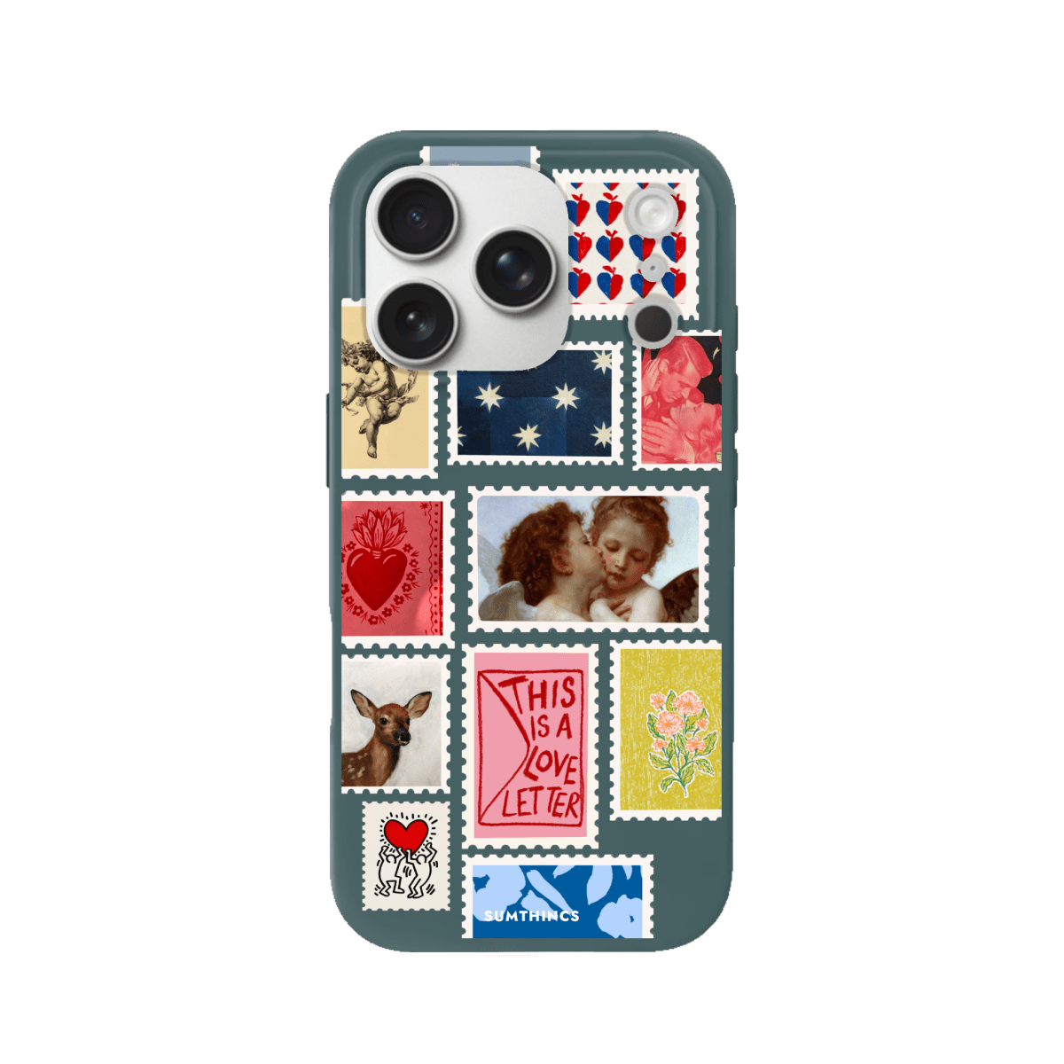 iPhone 17 Pro Love Letter Premium Telefon Kılıfı Kaktüs Yeşili - SUMTHINCS