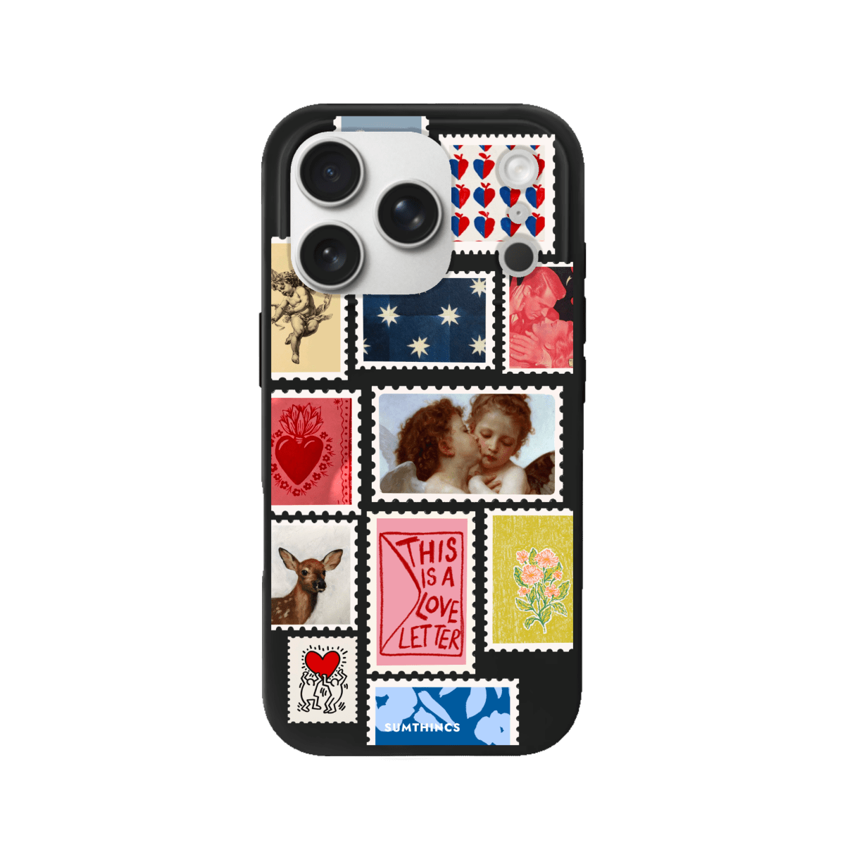 iPhone 17 Pro Love Letter Premium Telefon Kılıfı Siyah - SUMTHINCS