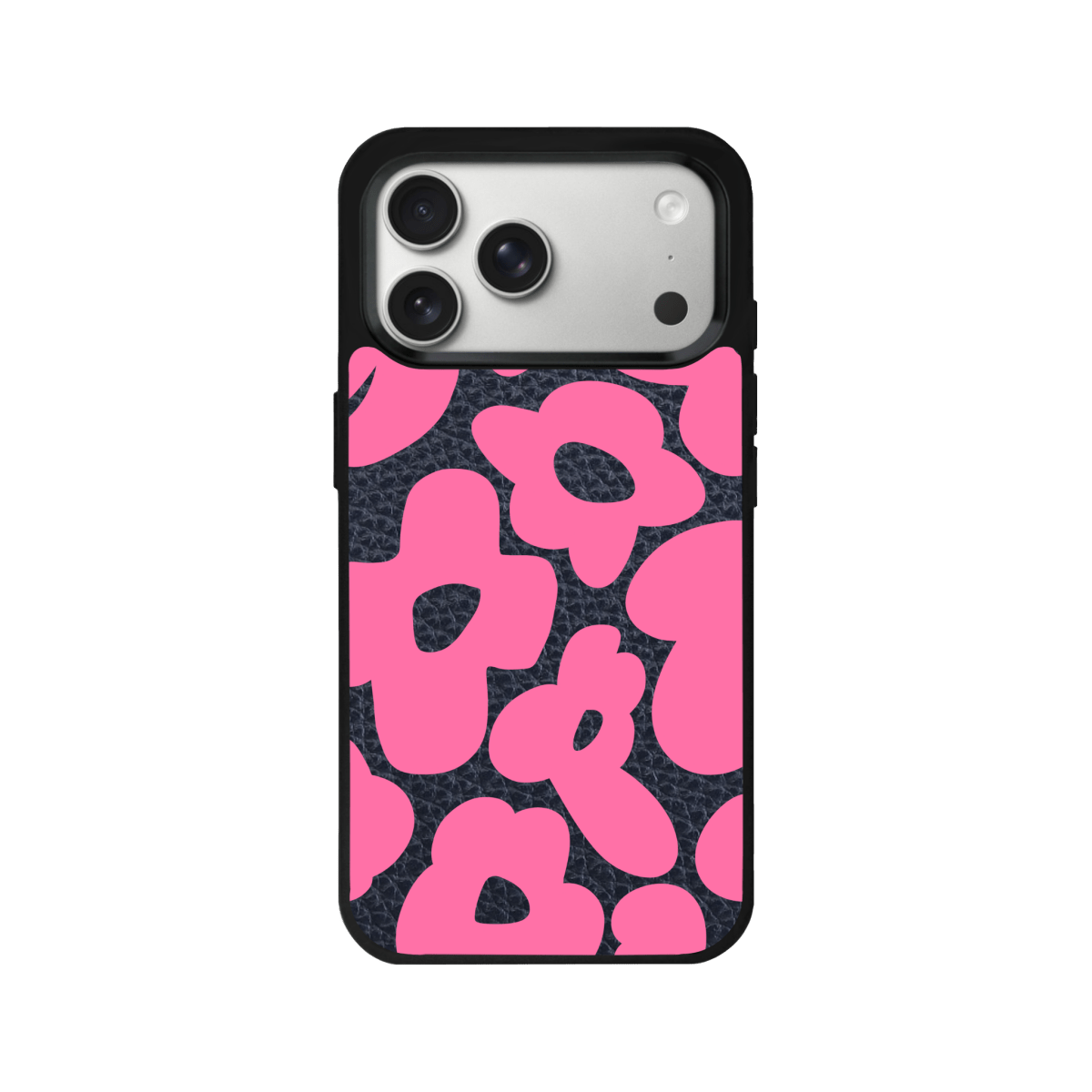 iPhone 17 Pro Max Daisy Pop Leather Deri Telefon Kılıfı Pasifik Mavi - SUMTHINCS