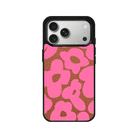 iPhone 17 Pro Max Daisy Pop Leather Deri Telefon Kılıfı Kahverengi - SUMTHINCS