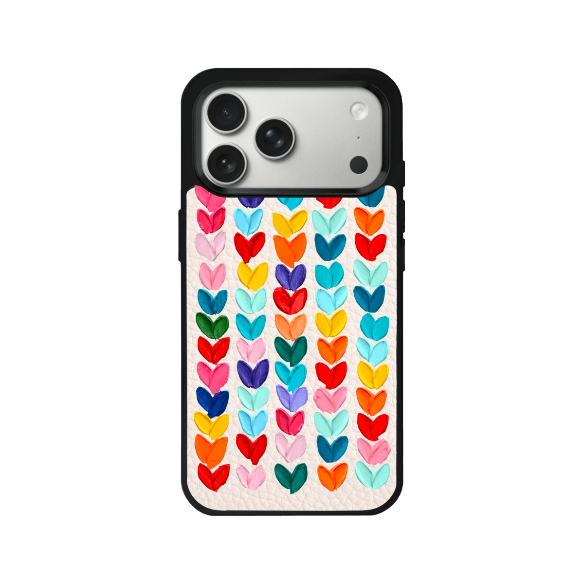 iPhone 17 Pro Max Lovestorm Leather Vegan Deri Telefon Kılıfı Bej - SUMTHINCS