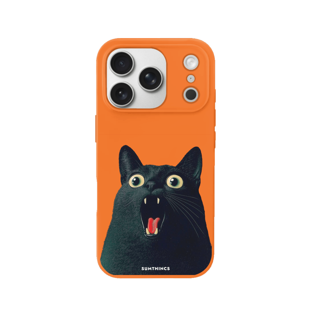 iPhone 17 Pro Max Meoww Premium Telefon Kılıfı Turuncu - SUMTHINCS