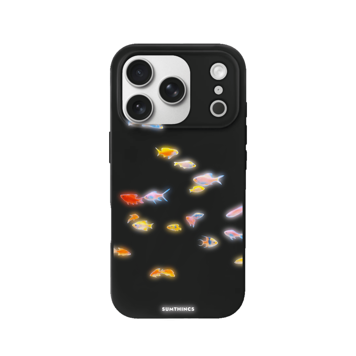 iPhone 17 Pro Max Neon Fish Premium Telefon Kılıfı Siyah - SUMTHINCS