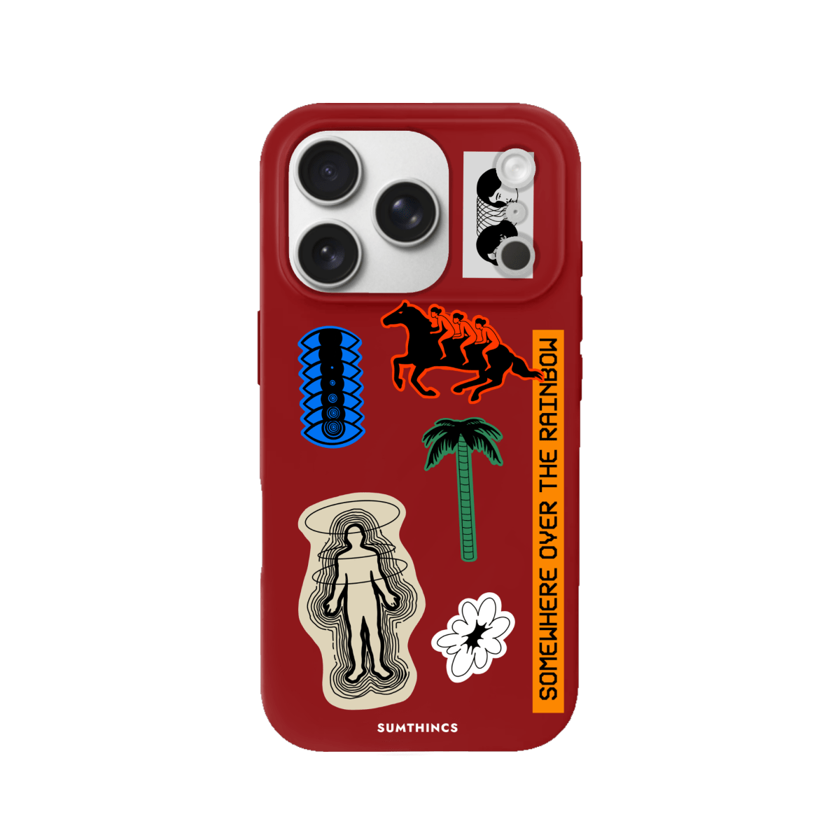 iPhone 17 Pro Max Somewhere Premium Telefon Kılıfı Kırmızı - SUMTHINCS