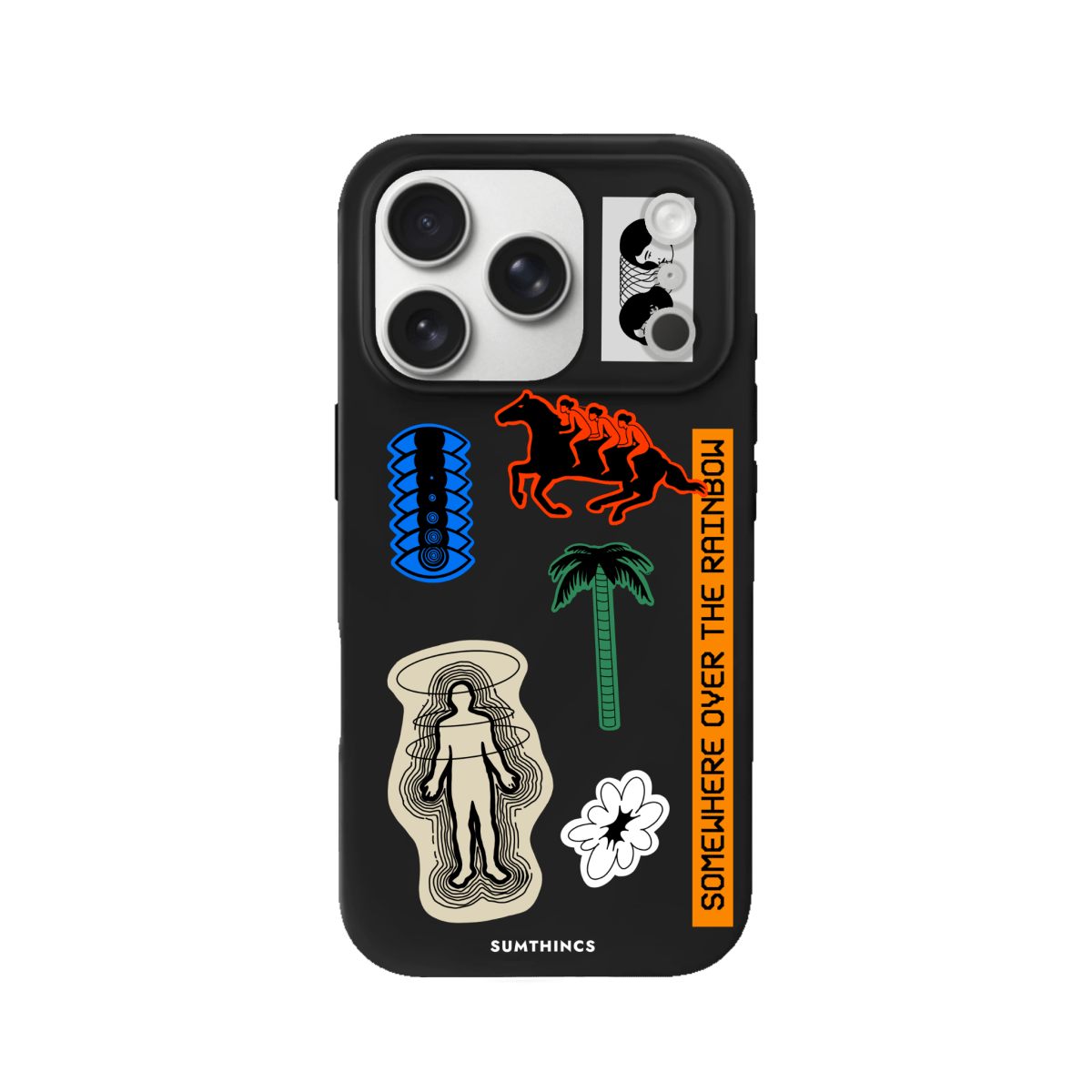 iPhone 17 Pro Max Somewhere Premium Telefon Kılıfı Siyah - SUMTHINCS