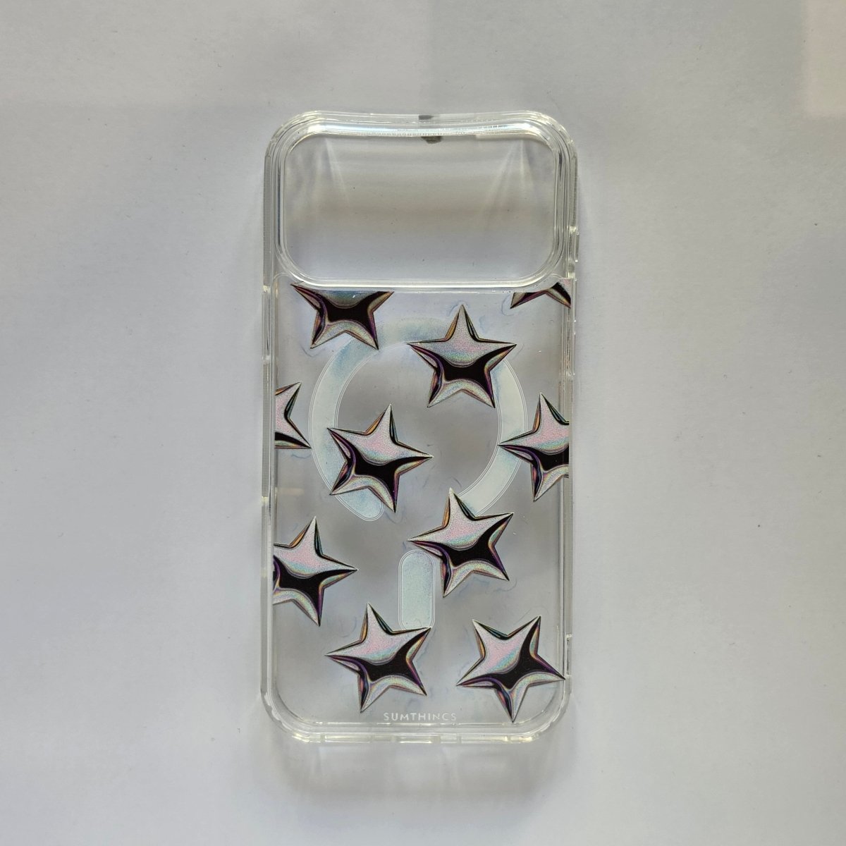 iPhone 17 Pro Max stars Clear Magsafe Telefon Kılıfı - Sumthincs