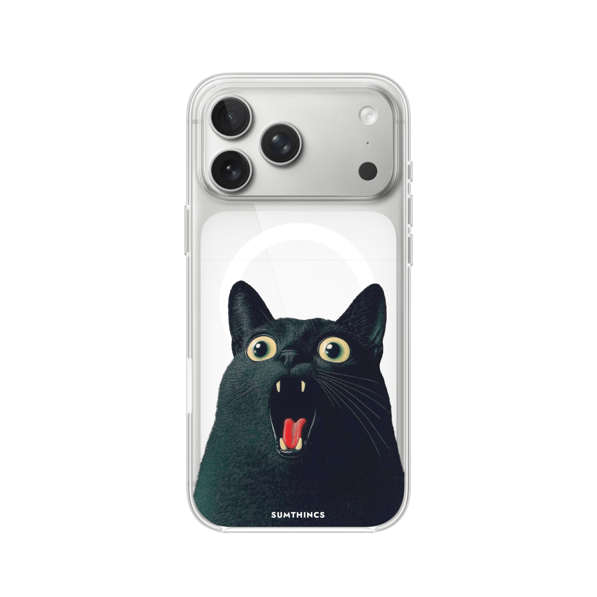 iPhone 17 Pro Meoww Clear Magsafe Telefon Kılıfı - SUMTHINCS