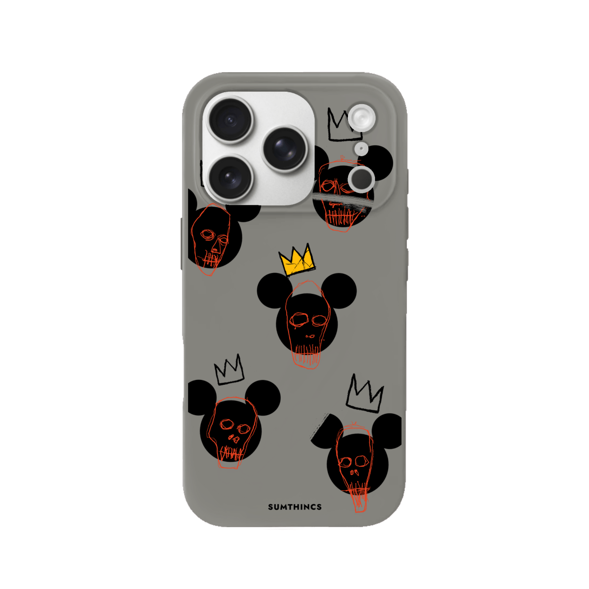 iPhone 17 Pro Mickeys Midnight Premium Telefon Kılıfı Gri - SUMTHINCS