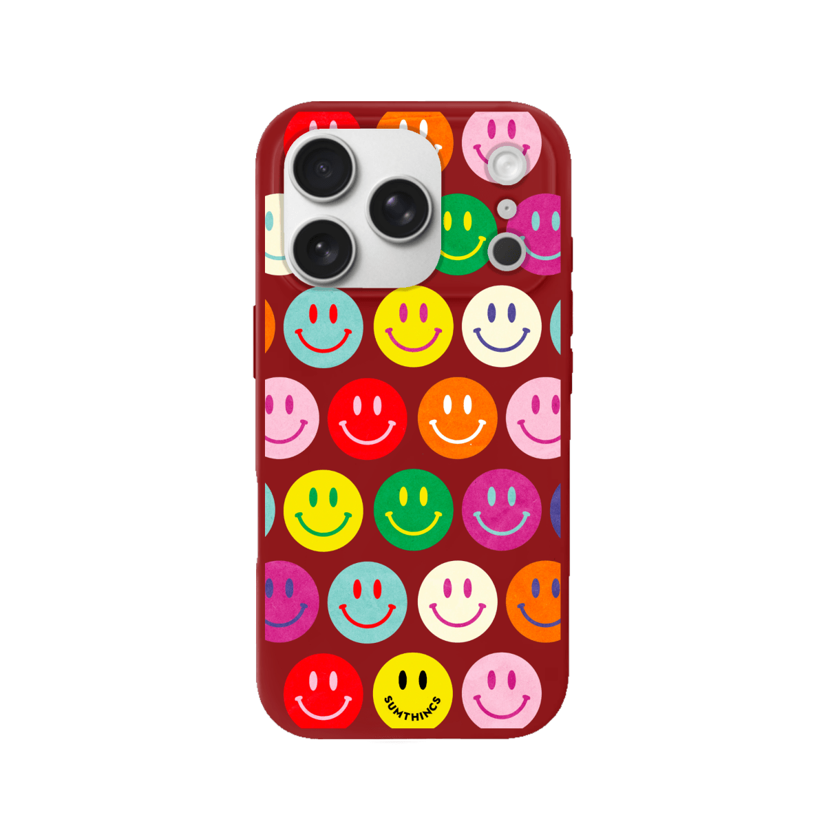 iPhone 17 Pro Miles of Smiles Premium Telefon Kılıfı Kırmızı - SUMTHINCS