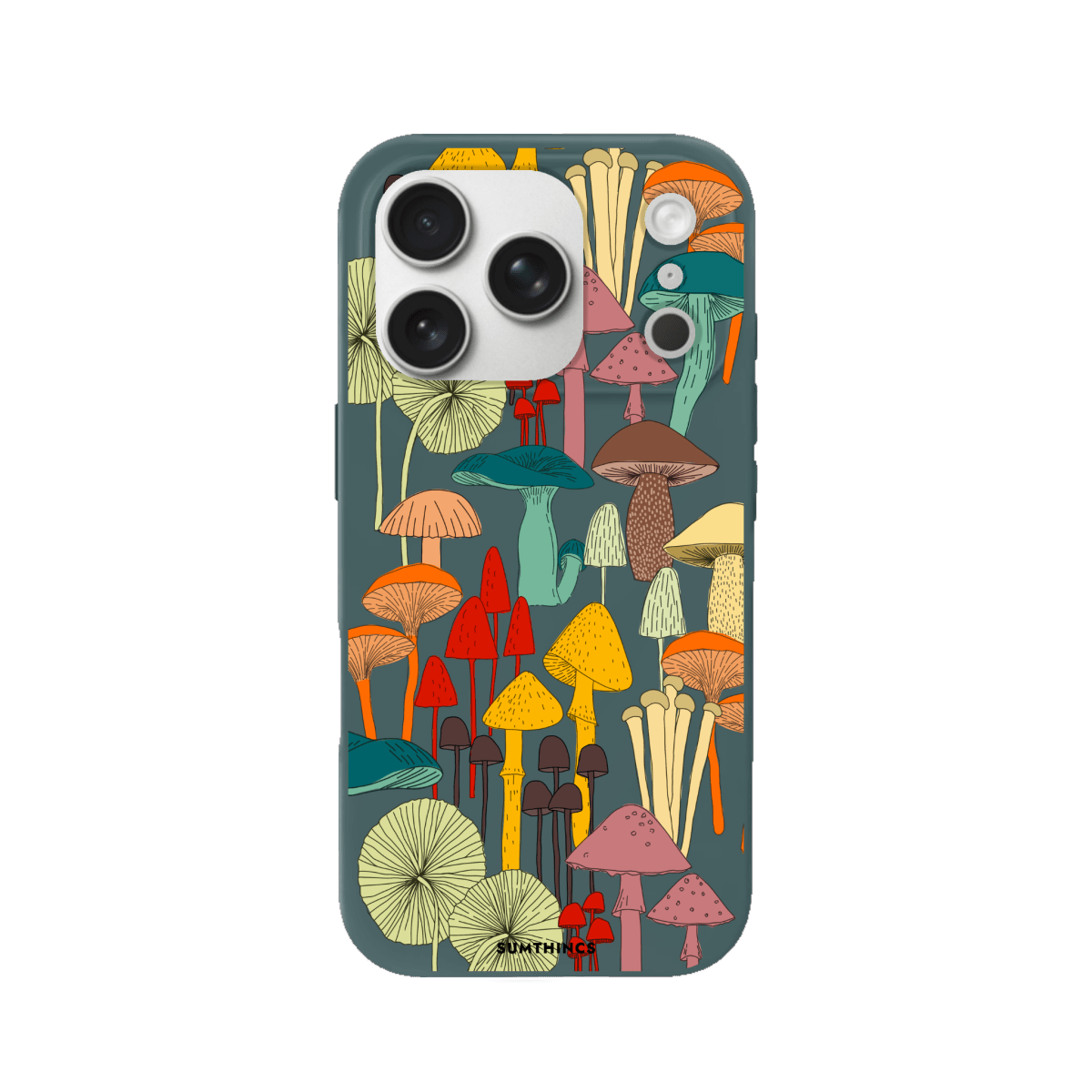 iPhone 17 Pro Mushrooms Premium Telefon Kılıfı Kaktüs Yeşili - SUMTHINCS