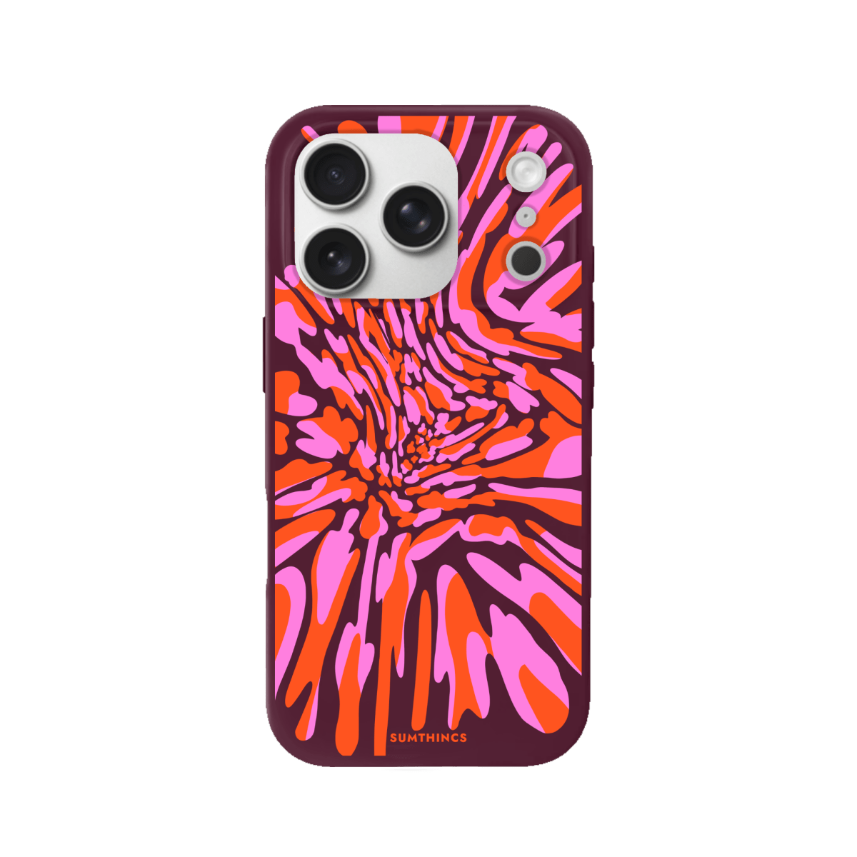 iPhone 17 Pro Neon Dreams Premium Telefon Kılıfı Bordo - SUMTHINCS