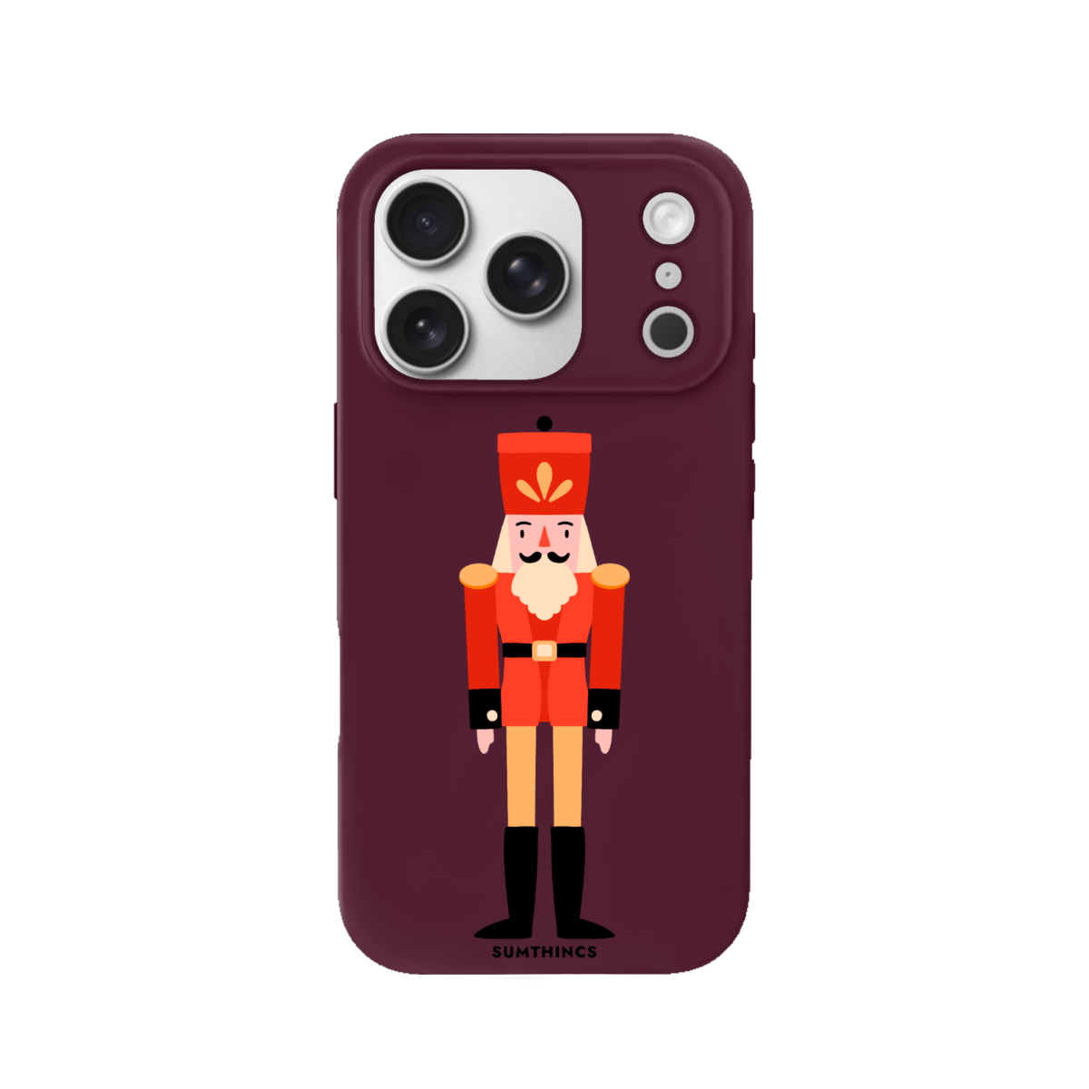 iPhone 17 Pro Nutcracker Premium Telefon Kılıfı Bordo - SUMTHINCS