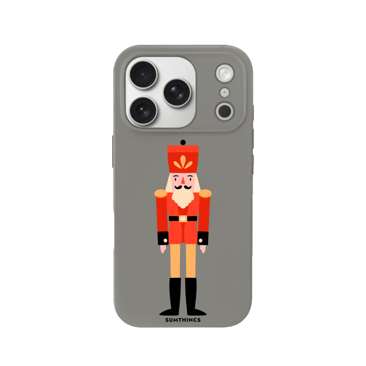 iPhone 17 Pro Nutcracker Premium Telefon Kılıfı Gri - SUMTHINCS
