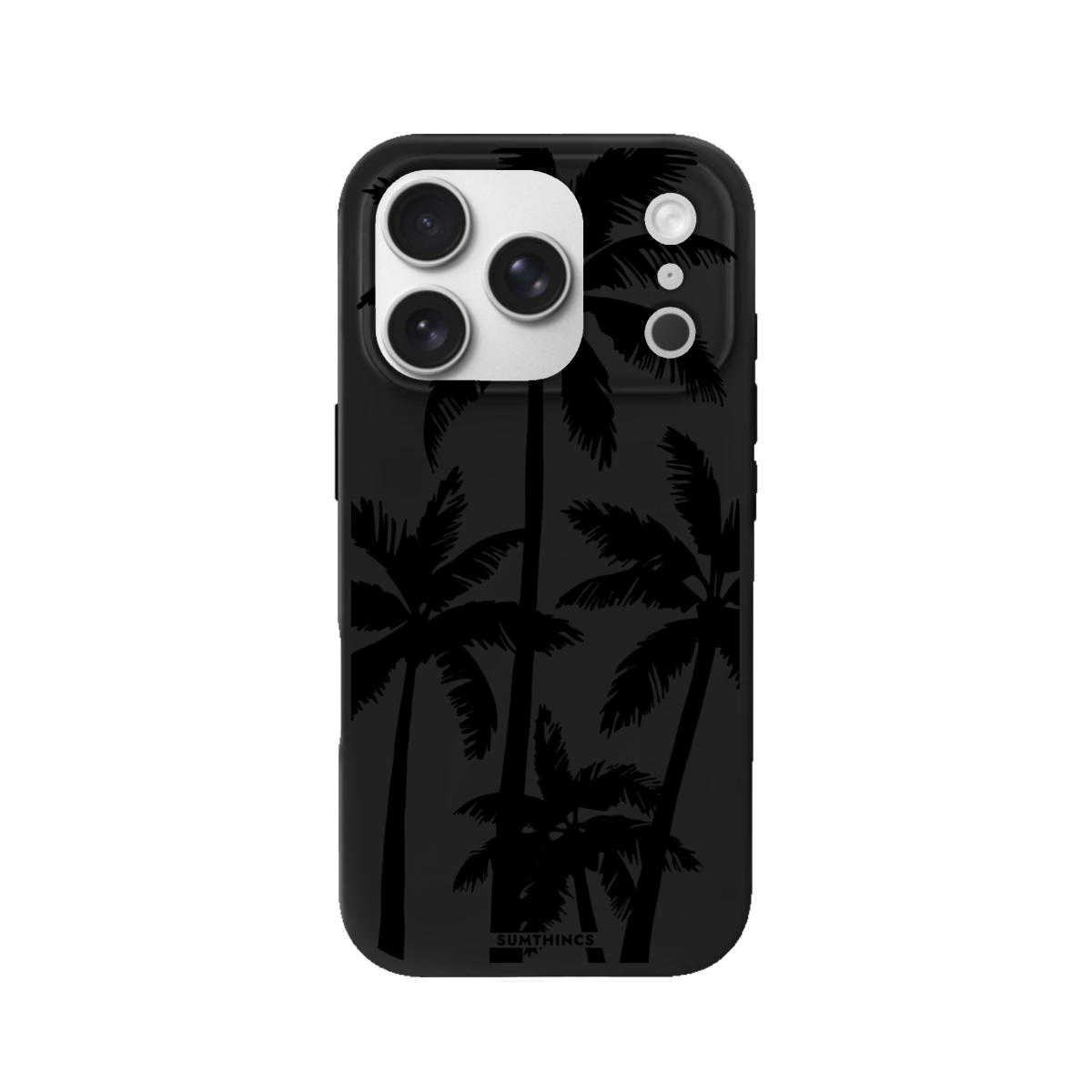 iPhone 17 Pro Palm Trees Premium Telefon Kılıf Siyah - SUMTHINCS