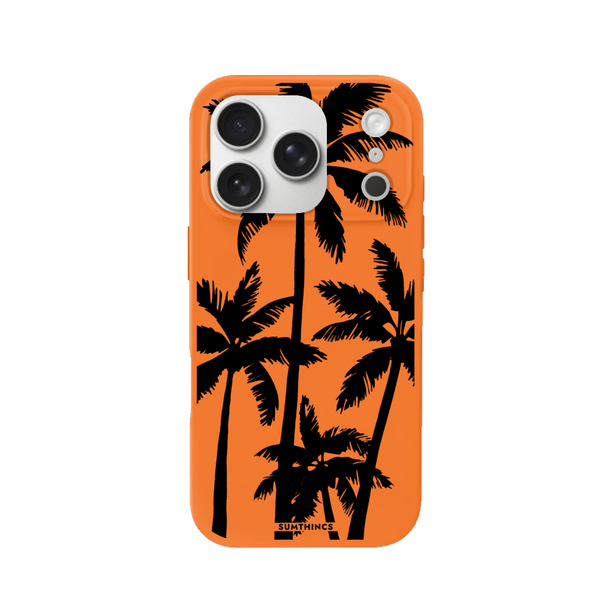 iPhone 17 Pro Palm Trees Premium Telefon Kılıf Turuncu - SUMTHINCS