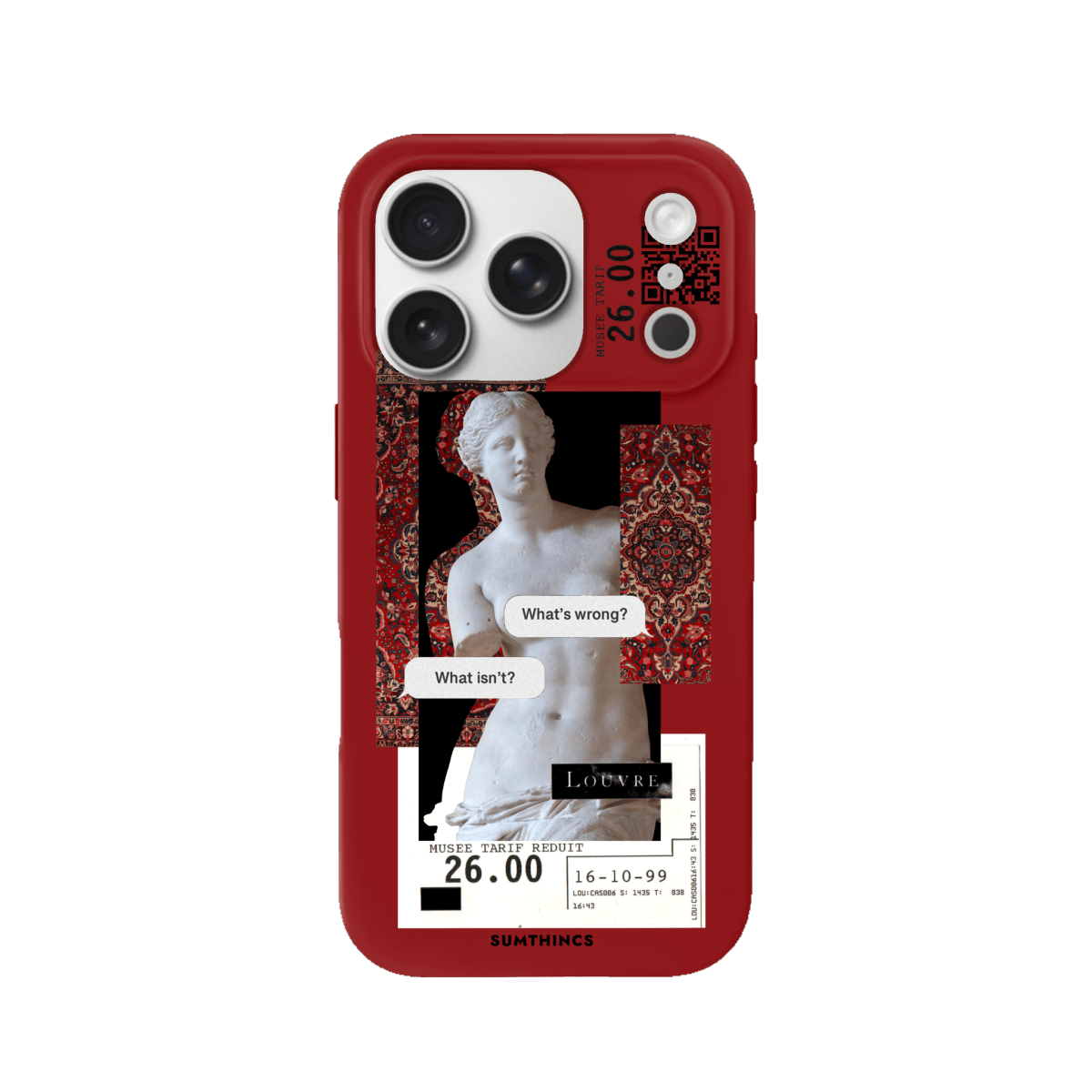 iPhone 17 Pro PixelVenus Premium Telefon Kılıfı Kırmızı - SUMTHINCS