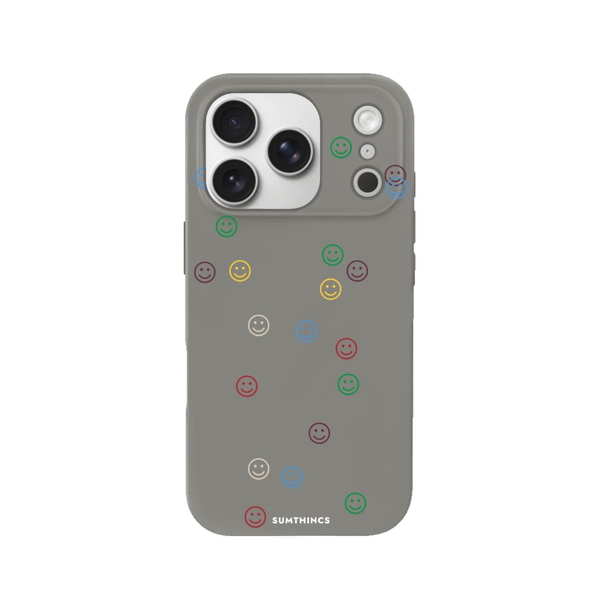 iPhone 17 Pro Playful Premium Telefon Kılıfı Gri - SUMTHINCS