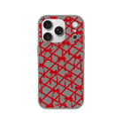 iPhone 17 Pro Ribbon Grid Premium Telefon Kılıfı Gri - SUMTHINCS