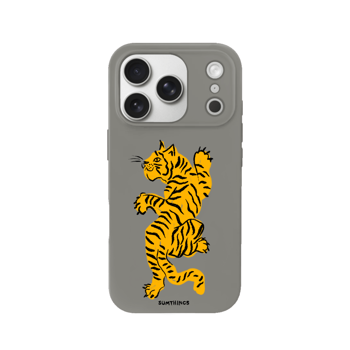 iPhone 17 Pro ROAR Premium Telefon Kılıfı Gri - SUMTHINCS