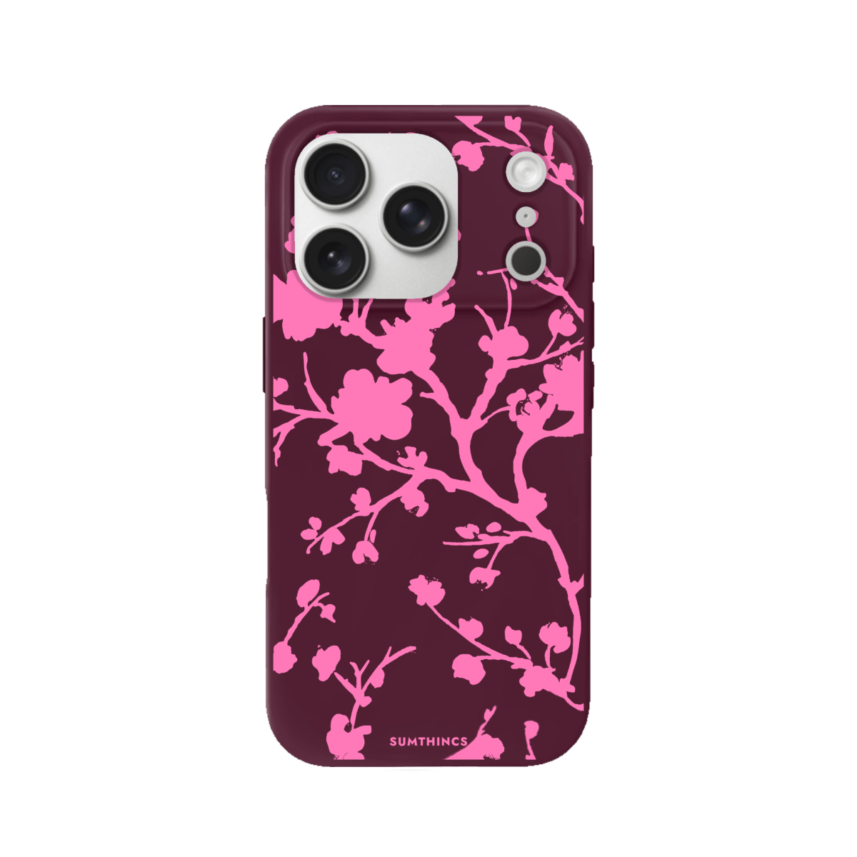 iPhone 17 Pro Sakura Premium Telefon Kılıfı Bordo - SUMTHINCS