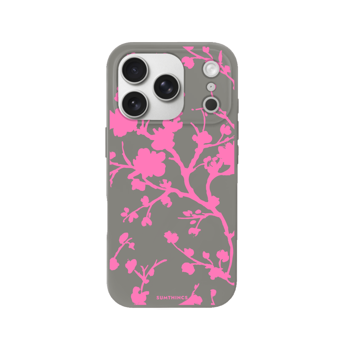 iPhone 17 Pro Sakura Premium Telefon Kılıfı Gri - SUMTHINCS