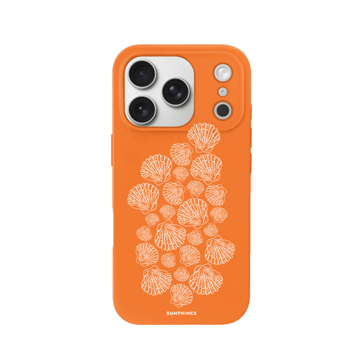 iPhone 17 Pro Shell Print Premium Telefon Kılıfı Turuncu - SUMTHINCS