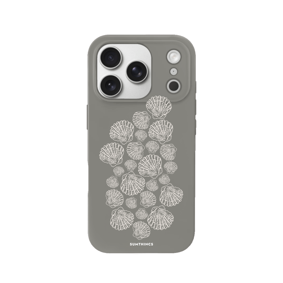 iPhone 17 Pro Shell Print Premium Telefon Kılıfı Gri - SUMTHINCS