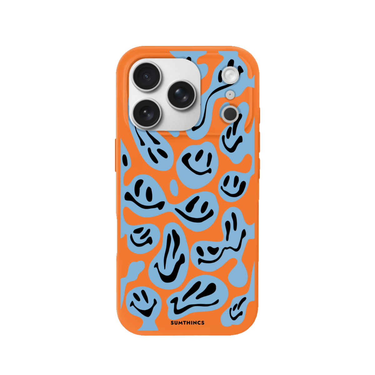 iPhone 17 Pro Smiley Premium Telefon Kılıfı Turuncu - SUMTHINCS