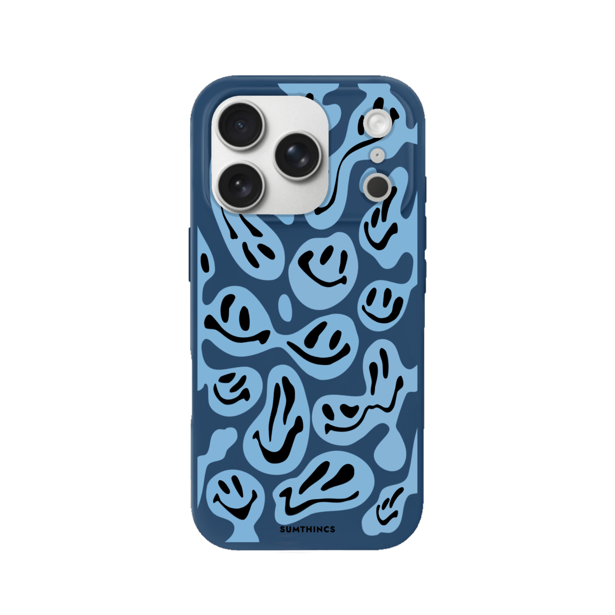 iPhone 17 Pro Smiley Premium Telefon Kılıfı Pasifik Mavi - SUMTHINCS